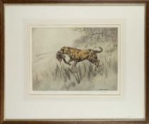 Henry Wilkinson (1921-2011) Retriever with pheasant, pencil signed and no. 174/180 to the margin,