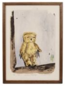 Caroline Anstey (20th century) 'Ted', pencil signed, titled, and no.6/9 to the margin, limestone