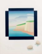 Lynn R. Moore (20th/21st century) Stony Beach, pencil signed, titled and dated 1976 to the margin,