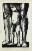 Hilary Paynter (b.1943), Threshold, wood engraving, signed, titled and numbered '6/100', image