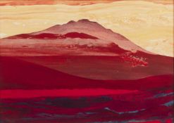 Robin Holtom (20th century) Carn Ingli, Pembrokeshire, signed with initials, mixed media, 28 x