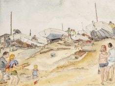George Buchanan (b.1948) 'The Bathers', signed, watercolour, 15 x 20.5cm; and two further by the