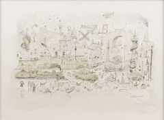 Chris Orr (b.1943) 'Toys', pencil signed, dated 2004 and no.99/100, lithograph, 54 x 75cm Qty: 1