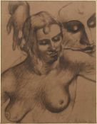 Peter W. Ibbotson (1909-1973) Study of a nude, signed and dated ’36, pen and ink, 22 x 17cms Qty: 1