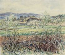 Edgar Owen Jennings (1899-1985) 'Vaugines, Provence', signed, watercolour, 23 x 28cm Qty: 1