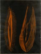 Howard Jeffs (Contemporary), Yellow Tail, monoprint, mount aperture 77 x 58cm Exhibited: Printmakers