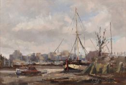 William Davies (1928-2011) 'The Raven at Battersea', signed, inscribed with title to label verso,
