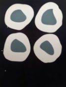 Colin Booth (20th century) 'Grey Circles', acrylic on canvas, 114 x 85cm (unframed) Qty: 1