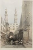 Louis Haghe, after David Roberts 'Minarets and Grand Entrance of the Metwaleys, at Cairo',