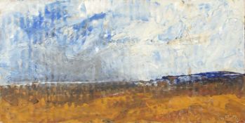 Duncan Rory Grant (Contemporary) Land of no trees I, 2000, mixed media, signed lower right, 11.5cm x
