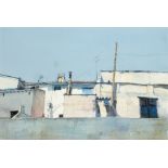 Norman Sayle (1926-2007) Buildings in Ciutadella, Menorca, 1997 watercolour signed and dated mount