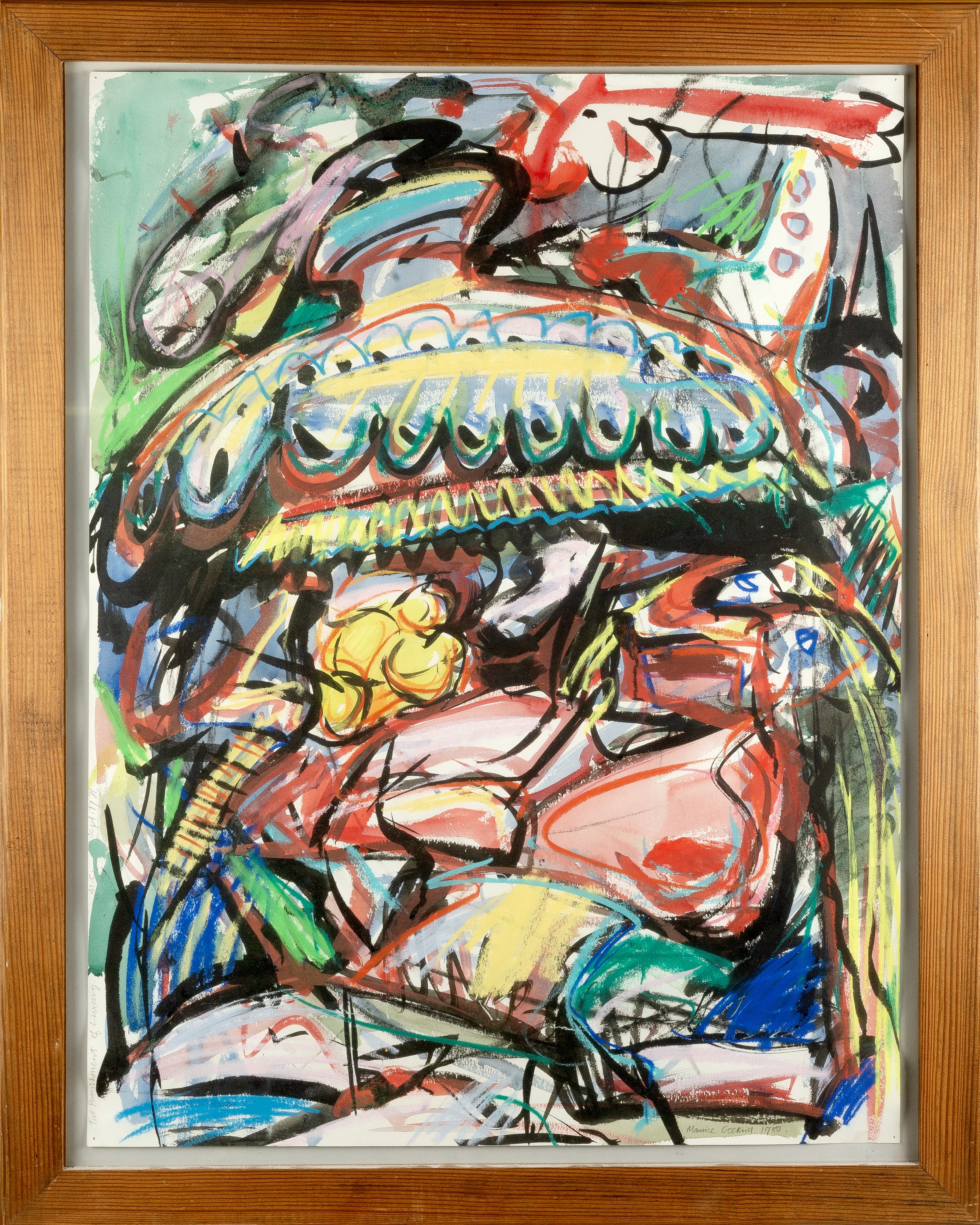 Maurice Cockrill (1935-2013) The Punishment of Luxury, 1980 mixed media on paper initialled, dated - Image 2 of 3