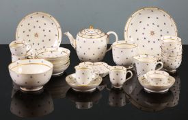 A late 18th century Worcester tea and coffee service