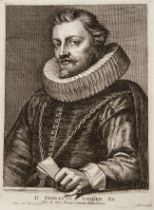 After Antony van Dyck Franciscus van der Ee, etching, 23 x 16 cm; and assorted further Old Master