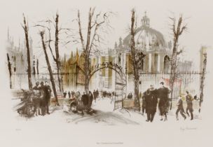 After Liza Andrews 'Eton College and the Hall from Sheep's Bridge', pencil signed and no. 124/150,