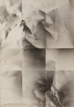 Xanti Alexander Schawinsky (1904-1979) Untitled folded paper design, signed in pen, dated '65 and