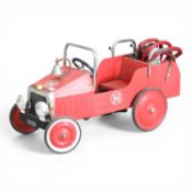 A vintage children's Baghera 1938 toy fire engine pedal car