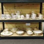 A Paragon part tea and dinner service, together with three tea sets, to include Crown Staffordshire