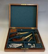 A pair of handmade precision imitation duelling pocket pistols and accessories, each pistol
