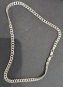 Jewellery : Solid silver chain marked 925, 33.8g