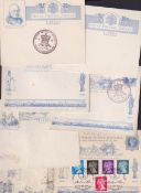 COLLECTABLE STAMPS GREAT BRITAIN 1890 Jubilee envelopes collection including Harry Furness, 1990