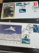 COLLECTABLE STAMPS CONCORDE collection of covers, stamps and cuttings, including many pilot signed