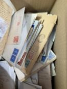 COLLECTABLE STAMPS World covers in box, 100's, early to modern