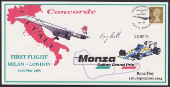 COLLECTABLE STAMPS 2004 CONCORDE special MONZA Grand Prix cover, signed by Anthony Heald, senior