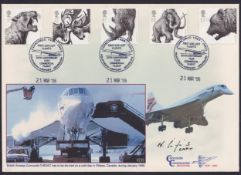 COLLECTABLE STAMPS 2006 CONCORDE 30th Anniversary cover signed by Capt Harry Linfield