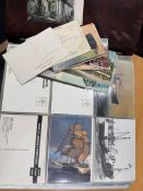 Large album of maritime postcards including Lifeboats etc