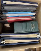 COLLECTABLE STAMPS GREAT BRITAIN Box of seven albums including Presentation packs, mint sets etc,