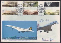 COLLECTABLE STAMPS 2006 CONCORDE 30th Anniversary flight cover Pilot Signed
