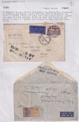 COLLECTABLE STAMPS 22nd Aug 1936 Imperial Airways crash, plane came down in Crete, 38 Postal bags