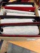 COLLECTBALE STAMPS All World mixed box of five albums early to modern. Guinea, Indonesia, Denmark,