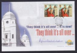 COLLECTABLE STAMPS 2000 Farewell to Wembley cover signed by Kenneth Wolstenholme (They think its all