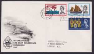 COLLECTABLE STAMPS GREAT BRITAIN 1963 Lifeboat non phos Illustrated first day cover with London