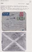 COLLECTABLE STAMPS 22nd August 1936 Scipio flying boat, crash cover written up on page (Nierinck