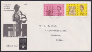 COLLECTABLE STAMPS GREAT BRITAIN 1963 Freedom from Hunger non phos Illustrated first day cover