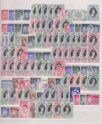 COLLECTABLE STAMPS 1953 Coronation mounted mint omnibus collection 106 stamps