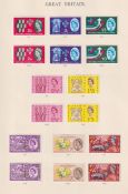 COLLECTABLE STAMPS GREAT BRITAIN 1840 to 1970 mint and used in Windsor album including Penny