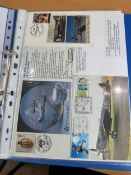 COLLECTABLE STAMPS Small collection of Spitfire related covers etc in blue folder