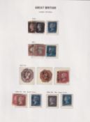 COLLECTABLE STAMPS GREAT BRITAIN Mint and used collection 1840 -1970 including Penny Black (x2)
