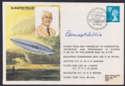 COLLECTABLE BARNES WALLIS RAF cover 1976 personally signed by him in blue, originally bought from