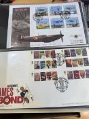 COLLECTABLE STAMPS GREAT BRITAIN Five albums of First Day covers including some signed covers and