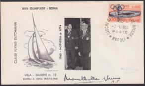 COLLECATABLE MOUNTBATTEN of BURMA signed 1960 Italy Olympic cover, originally bought from Buckingham