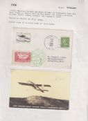 COLLECTABLE STAMPS Rocket Mail, small collection of 8 covers written up on pages