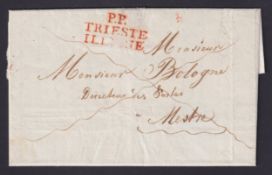 COLLECTABLE AUSTRIA Trieste 1811 entire to the Director of Posts Mestre, good item