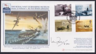 COLLECTABLE STAMPS 2001 Submarines Internet Stamps cover signed by Ian Fraser VC DSC