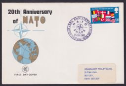 COLLECTABLE STAMPS GREAT BRITAIN 1969 Anniversaries 1/6 value on Illustrated first day cover NATO