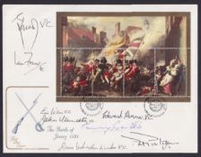 COLLECTABLE STAMPS Victoria Cross multi signed cover Battle of Jersey 1981 cover, eight signatures